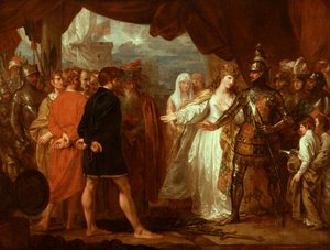 La regina Filippa intercede per la vita dei borghesi di Calais, 1788