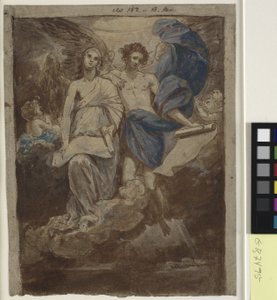 Studio per un dipinto di Gli angeli che appaiono ai pastori, 1774 da Benjamin West