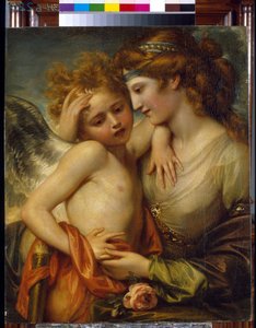 Venere consola Cupido punto da un