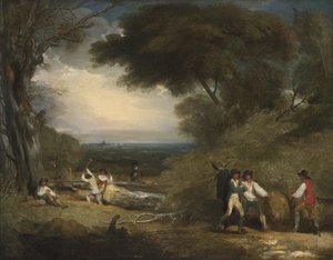 Taglialegna nel parco di Windsor da Benjamin West