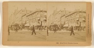 King Street, Toronto, Canada. da Benjamin West Kilburn