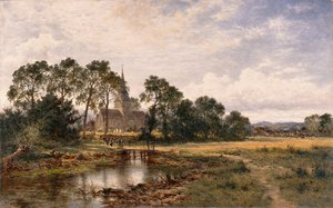 Chiesa di Shere, Surrey da Benjamin Williams Leader