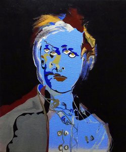 50 Grandi scrittori della storia: Arthur Rimbaud, 2015 (olio e acrilico su tela)