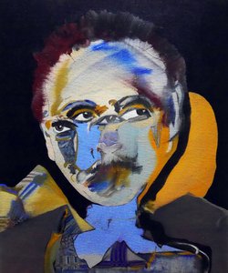 50 Grandi scrittori della storia: Tennessee Williams, 2015 (olio e acrilico su tela)
