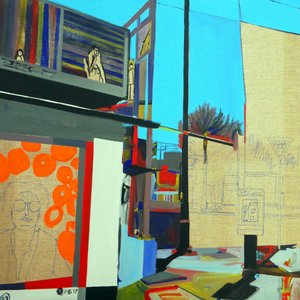 Overlandscape : Messico 1, 2016 (olio su tela) da Benoit Erwann Boucherot