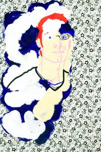 Passager 15, 2020 (acrilico su carta giapponese serigrafata)