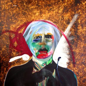 Surportrait : Andy Warhol  Sébastien, 2005 (olio e foglie d