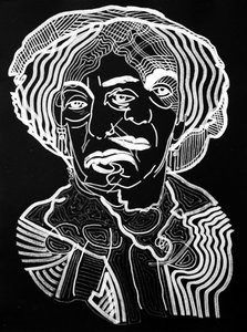Surportrait : George Sand, 2019 (acrilico su carta)