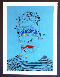 Surportrait : Un uomo, 2015 (acrilico su tela) da Benoit Erwann Boucherot