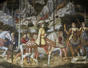 La cavalcata dei Magi (dettaglio)