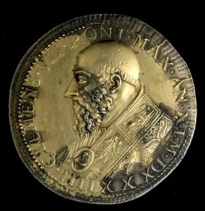 Medaglione con il ritratto del papa Clemente VII da Benvenuto Cellini