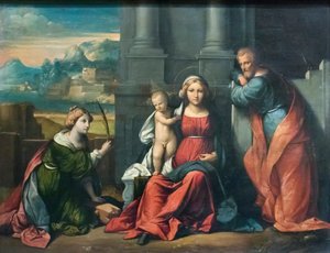 Sacra Famiglia da Benvenuto Tisi da Garofalo
