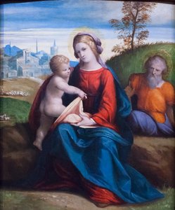Sacra famiglia da Benvenuto Tisi da Garofalo