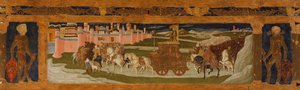 Pannello di predella: Trionfo di Davide da Benvenuto di Giovanni