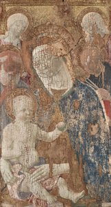 Vergine e Bambino con i Santi Girolamo e Pietro(?) e Angeli da Benvenuto di Giovanni