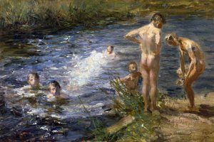 Ragazzi al fiume da Beppe Ciardi