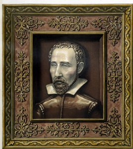 Ritratto di Bernard Palissy, eseguito in terracotta da lui stesso - in "The work of Bernard Palissy" di C. Delange e C. Borneman, Parigi