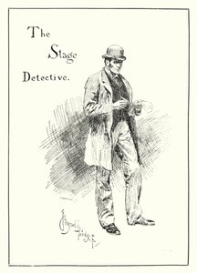 Il detective di scena (incisione) da Bernard (after) Partridge