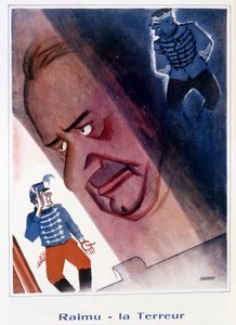 Raimu: Il Terrore - Illustrazione di Bernard Becan in "Fantasio" del 15/11/1932 da Bernard Becan
