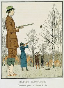 Una battuta di caccia autunnale, c.1912-13 da Bernard Boutet de Monvel