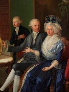 (dettaglio) Ritratto della famiglia Villers da Bernard Duvivier
