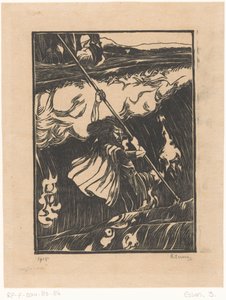 Cuchulainn che combatte contro le onde