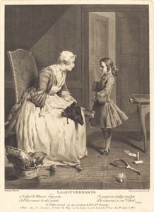 La governante da Bernard Lépicié after Jean Siméon Chardin