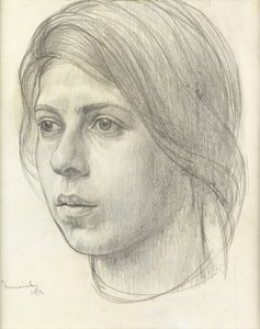 Testa di ragazza da Bernard Meninsky