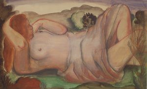 Nudo reclinato in un paesaggio, c.1940