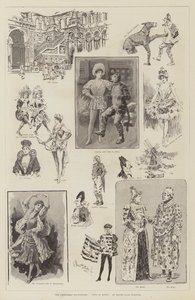 Le pantomime di Natale, Il gatto con gli stivali, al Drury-Lane Theatre da Bernard Partridge