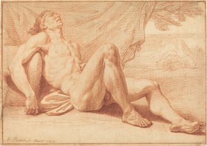 Nudo Maschile Disteso da Bernard Picart