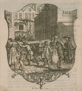 Una scena di Londra da Bernard Picart