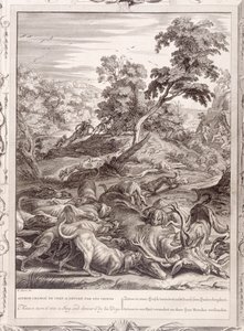 Atteone trasformato in cervo e divorato dai suoi cani, 1731