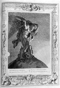 Atlante sostiene i cieli sulle sue spalle, 1733 da Bernard Picart