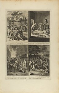 Convoglio funebre messicano/Presens que les Mexiquains...les Habitans de Venezuela.../ da Bernard Picart