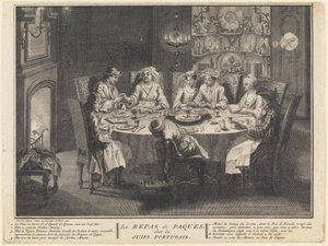 La celebrazione del pasto pasquale da Bernard Picart