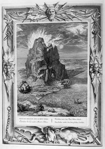 Encelado in battaglia al Monte Etna (incisione)