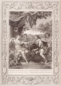 Meleagro presenta la testa del cinghiale ad Atalanta, 1731
