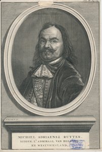 Michiel de Ruyter 1607-1676 Centro del patrimonio Rozet 300 191 d 2 A-51 da Bernard Picart