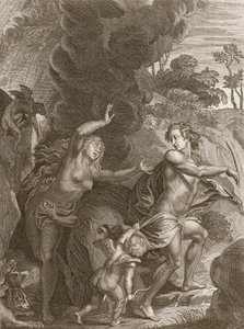 Orfeo, conducendo Euridice fuori dall