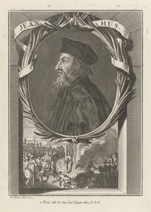 Ritratto di John Hus da Bernard Picart