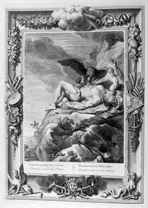 Prometeo torturato da un avvoltoio da Bernard Picart