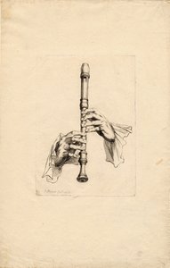 Mani di suonatori di flauto dolce, circa 1700 da Bernard Picart