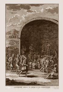 Cerimonia religiosa degli abitanti dell