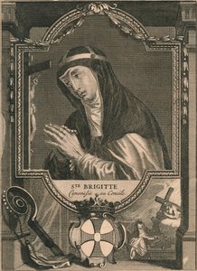 Santa Brigida, 1713 da Bernard Picart