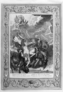 La Caduta di Fetonte (incisione) da Bernard Picart