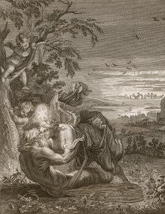 Tithonus, marito di Aurora, trasformato in una cavalletta, 1731