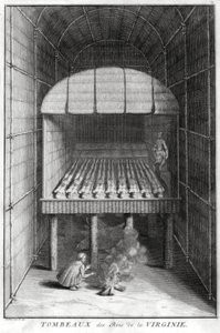 Tombe dei re della Virginia, c1734 da Bernard Picart
