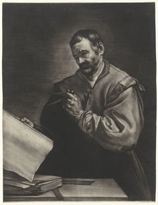 Eraclito con un compasso