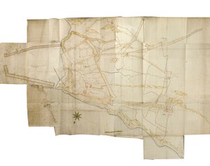 Mappa di Tangeri da Bernard de Gomme